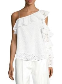 Robert Rodriguez Eyelet Ruffle Blouse at Saks Fifth Avenue